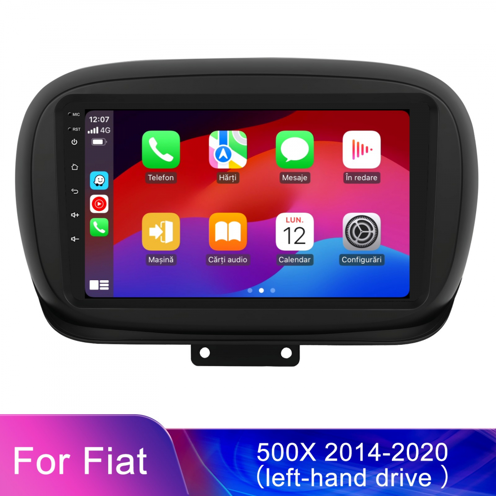 Navigatie  Fiat 500X (2014-2020) cu Android, 4GB RAM 64GB ROM, cu SLOT SIM 4G, DSP, ecran 9 Inch,Carplay si Android Auto [7]