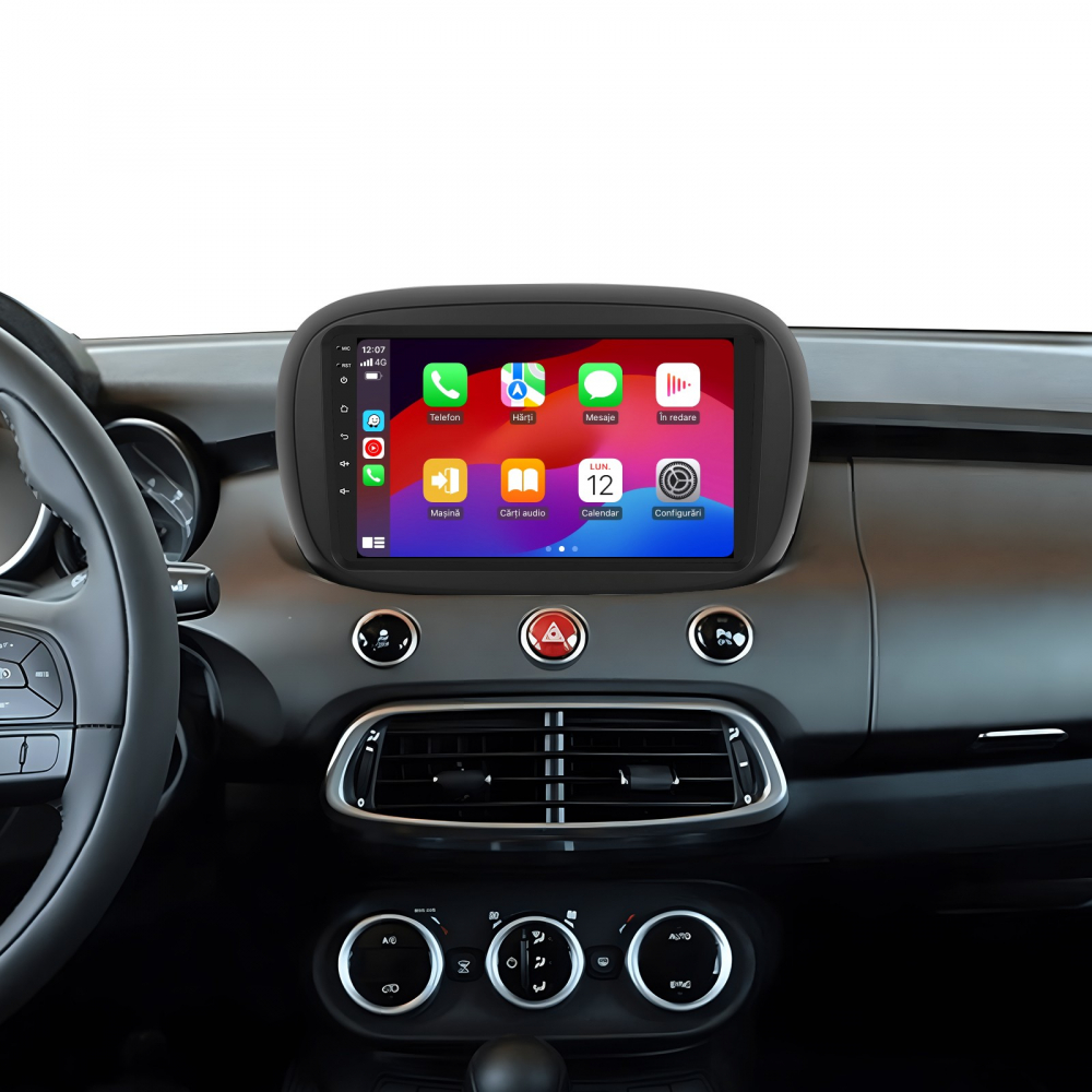 Navigatie  Fiat 500X (2014-2020) cu Android, 8GB RAM 128GB ROM, cu SLOT SIM 4G, DSP, ecran 9 Inch,Carplay si Android Auto [2]