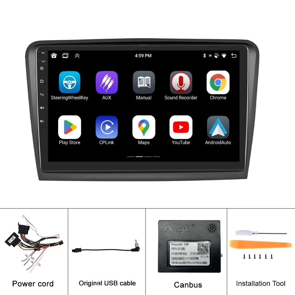 Navigatie Skoda Superb 2 (2008-2015) cu Android 12, 8GB RAM 128GB ROM, DSP, SIM 4G, ecran 10.1 Inch,Carplay si Android Auto [13]