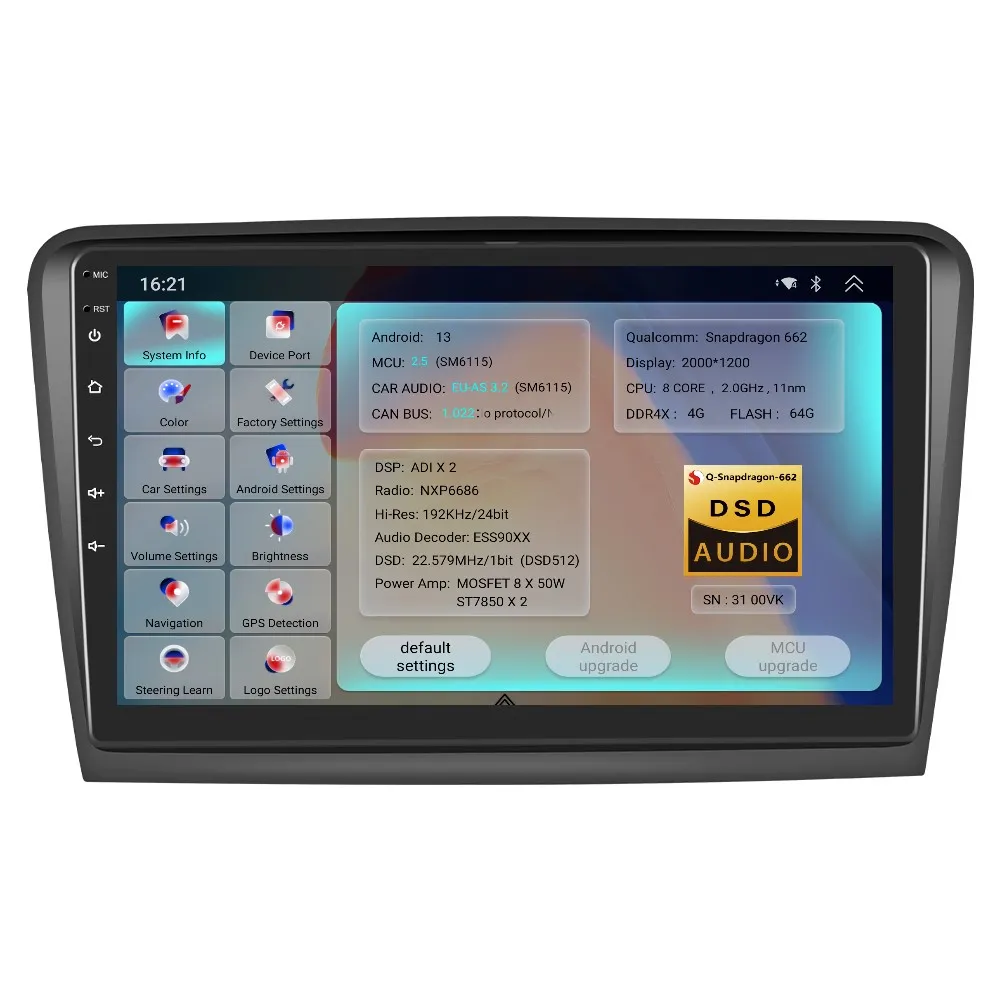 Navigatie Skoda Superb 2 (2008-2015) 2K QLED cu Android 10, 4GB RAM 32GB ROM, SLOT SIM 4G, ecran 10.1 Inch,Carplay si Android Auto [3]