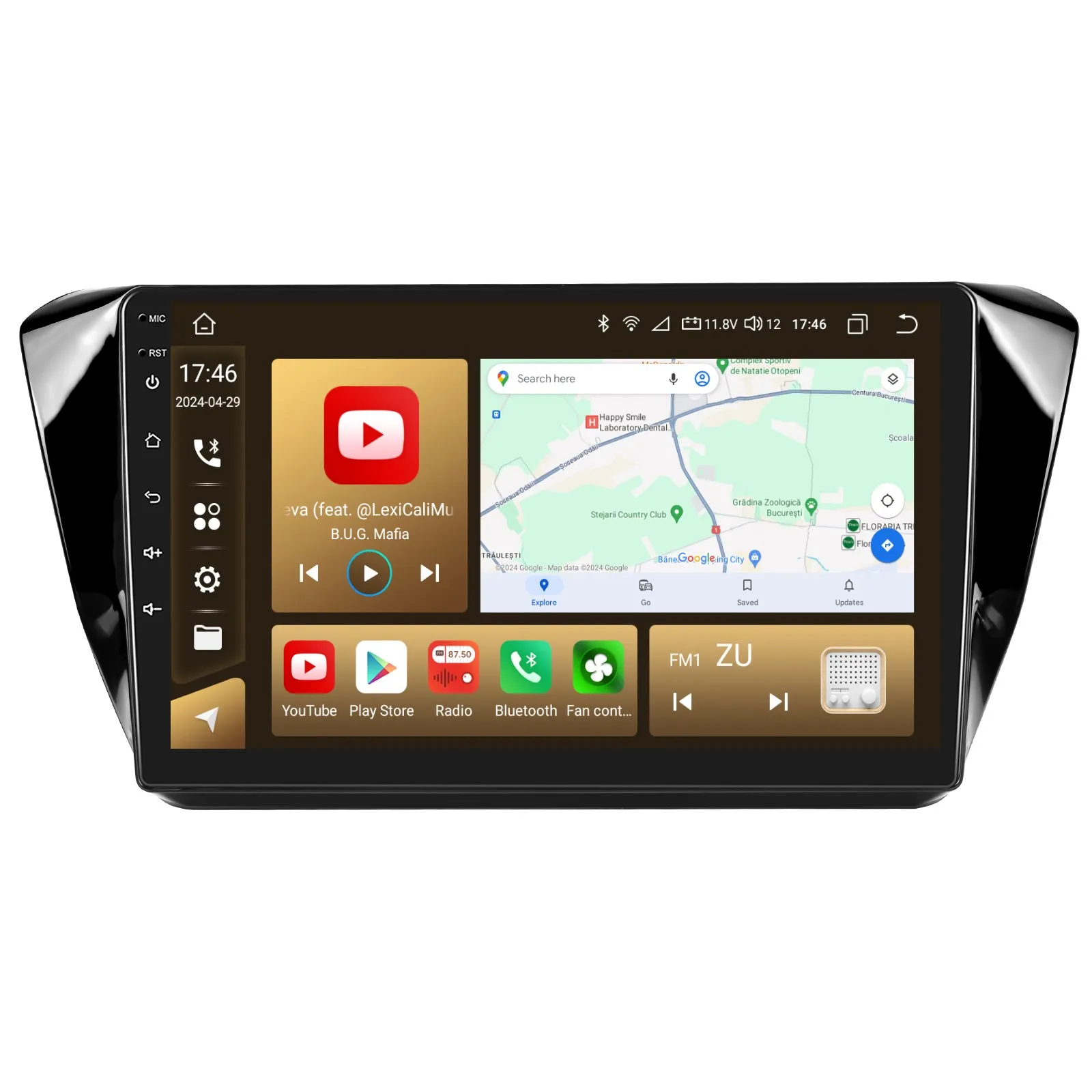 Navigatie Skoda Superb 3 (2015-2019) cu Android 13, 8GB RAM 128GB ROM, SLOT SIM 4G, ecran 10.1 Inch,Carplay si Android Auto [5]