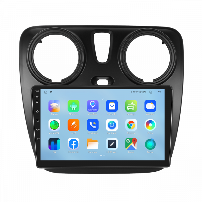 Navigatie DACIA LODGY (2012-2020), Android 12, 2GB RAM 32GB, DSP, Carplay si Android auto, ecran 9 inch [9]