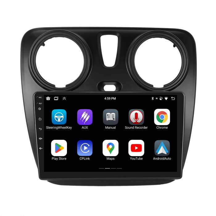 Navigatie DACIA LODGY (2012-2020), Android 12, 4GB RAM 64GB, SLOT SIM 4G, DSP, Carplay si Android auto, ecran 9 inch [9]