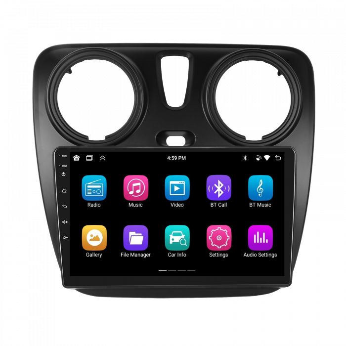 Navigatie DACIA LODGY (2012-2020), Android 12, 2GB RAM 32GB, DSP, Carplay si Android auto, ecran 9 inch [5]