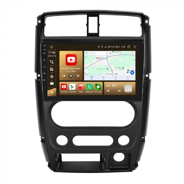Navigatie Suzuki Jimny (2005-2018), Android 12, 8GB RAM 128GB, SLOT SIM 4G, DSP, Carplay si Android auto, ecran 9 inch [3]