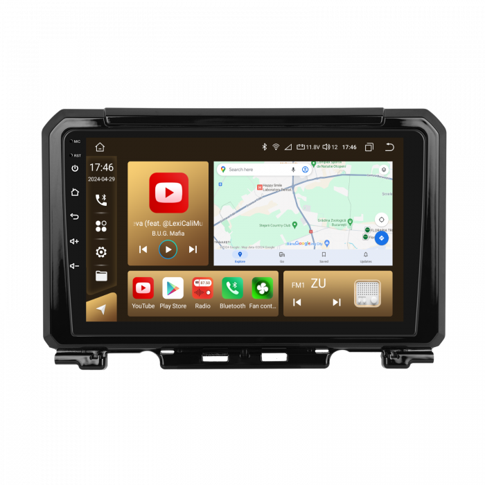 Navigatie Suzuki Jimny 4 (2018-2023), Android 12, 8GB RAM 128GB, SLOT SIM 4G, DSP, Carplay si Android auto, ecran 9 inch [3]