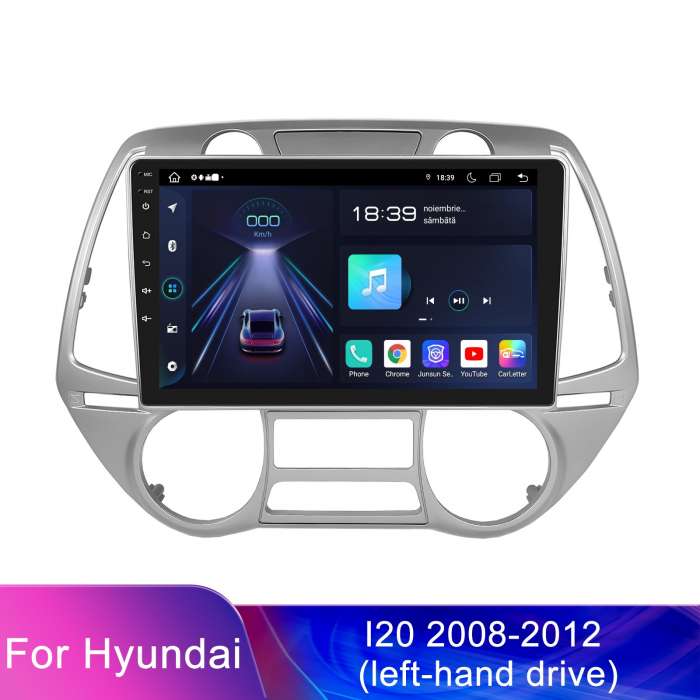 Navigatie Hyundai i20 (2008-2012), Android 12, 8GB RAM 128GB, SIM 4G. DSP, Carplay si Android auto, ecran 9 inch [2]