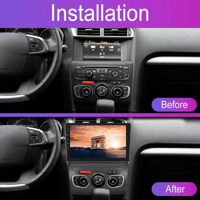 Navigatie Citroen C4L (2013-2016), Android 12, 2GB RAM 32GB, DSP, Carplay si Android auto, ecran 10.1 inch [2]