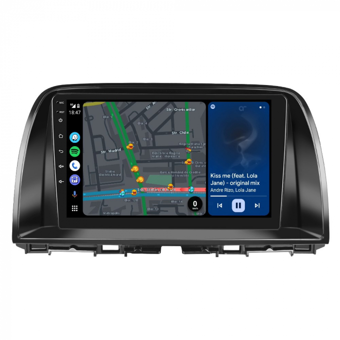 Navigatie Mazda CX-5 (2012-2015), Android 12, 4GB RAM 64GB, SIM 4G, DSP, Carplay si Android auto, ecran 9 inch [2]
