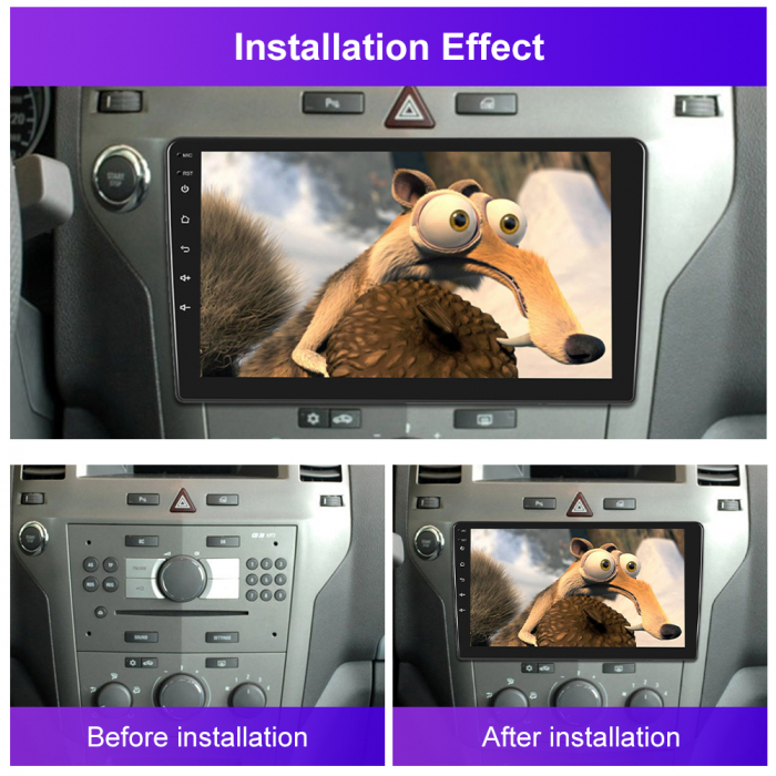 Navigatie Opel Astra,Vectra,Corsa,Zafira (2004-2014) cu Android 12, 4GB RAM 64GB ROM,SIM 4G, DSP, ecran 9 Inch,Carplay si Android Auto [5]