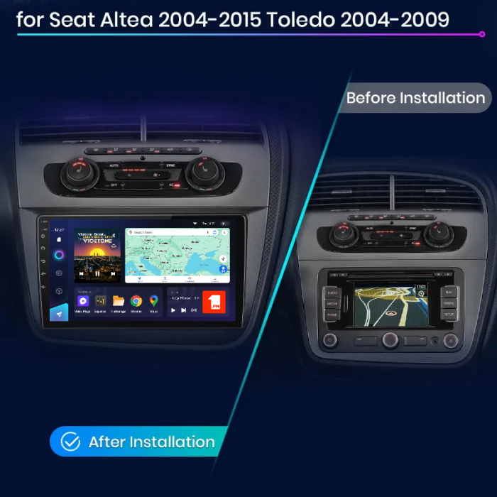 Navigatie TEYES CC3L Seat Altea si Toledo (2004-2015), 4GB+32GB, OCTA-CORE 1.6GHZ, SIM 4G, CarPlay si Android Auto,DSP, ecran 9 inch [2]