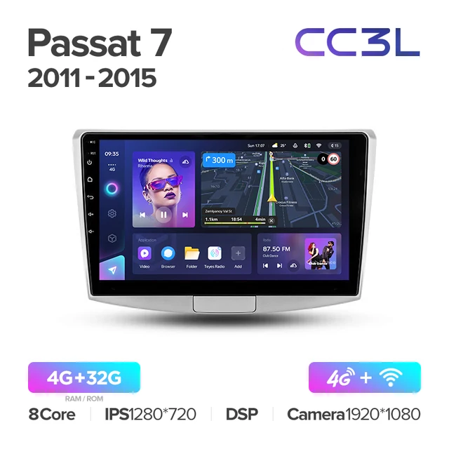 Navigatie TEYES CC3L, Passat B6|B7|CC, 4GB+32GB, OCTA-CORE 1.6GHZ, SIM 4G, CarPlay si Android Auto,DSP, ecran 10.1 Inch [4]