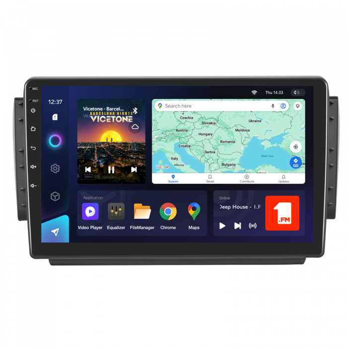 Navigatie TEYES Peugeot 208-2008 (2012-2019), 4GB+32GB, OCTA-CORE 1.6GHZ, SIM 4G, CarPlay si Android Auto,DSP, ecran 10.1 inch [1]
