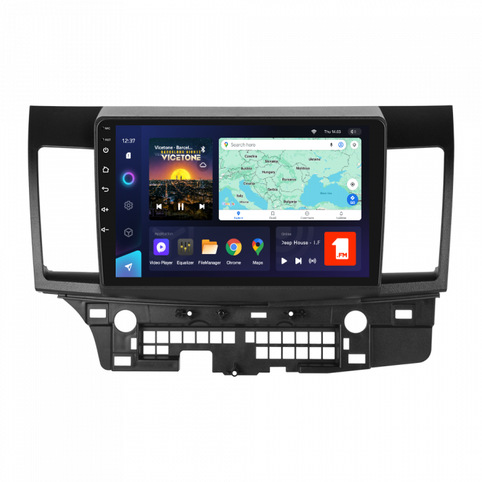 Navigatie TEYES Mitsubishi Lancer (EX 2010-2017) , 4GB+32GB, OCTA-CORE 1.6GHZ, SIM 4G, CarPlay si Android Auto,DSP, ecran 10.1 inch [1]