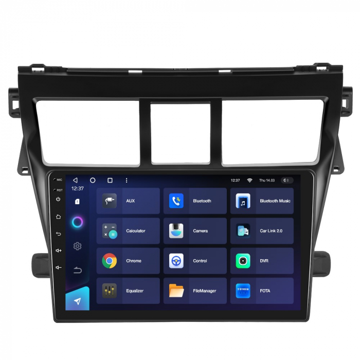 Navigatie TEYES Toyota Vios Yaris (2007-2012), 4GB+32GB, OCTA-CORE 1.6GHZ, SIM 4G, CarPlay si Android Auto,DSP, ecran 9 inch [2]