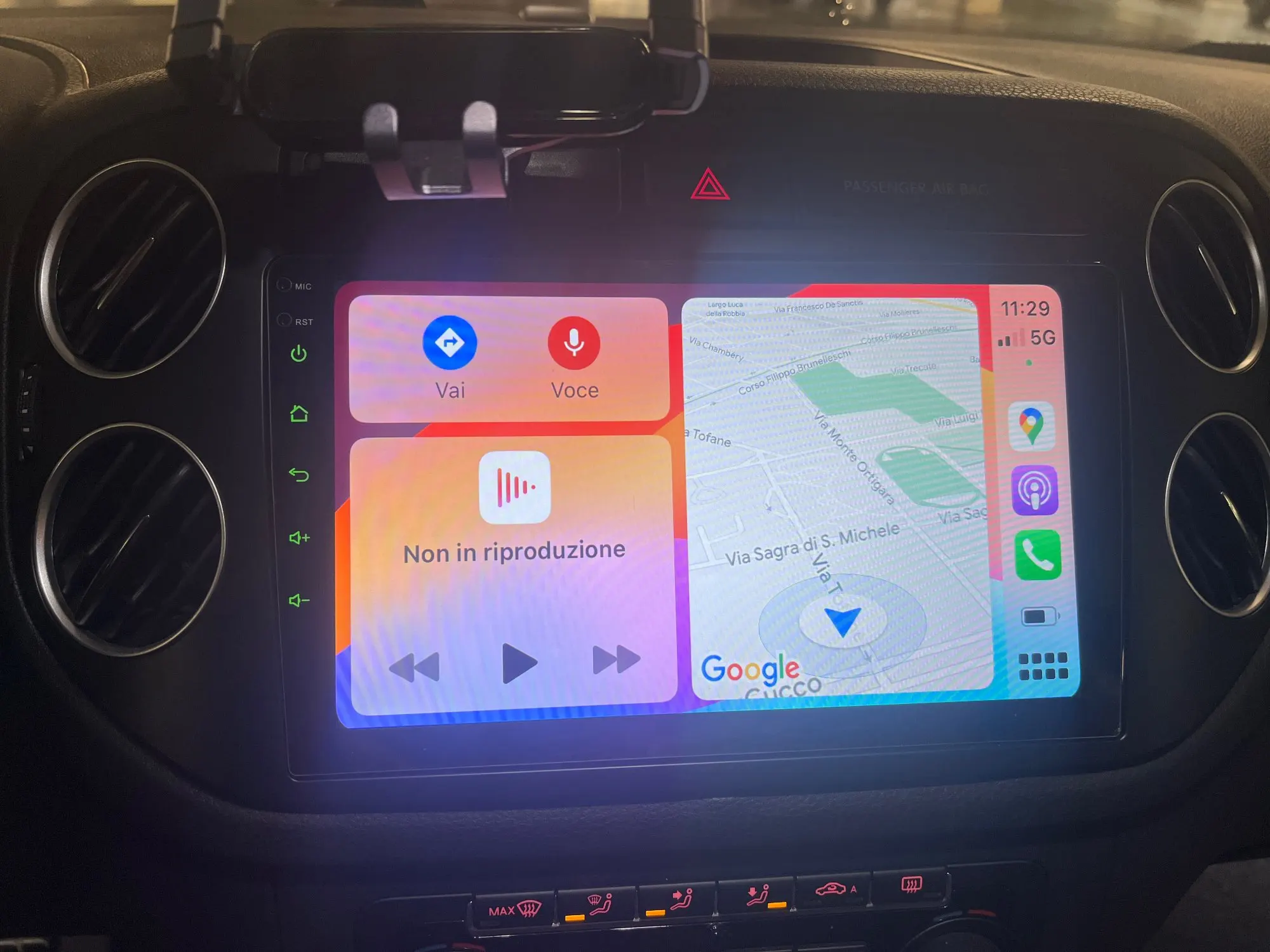 Navigatie Tiguan (2010-2015) cu Android 12, ecran 9 Inch, 2GB RAM 32 GB ROM,Carplay si Android Auto [11]