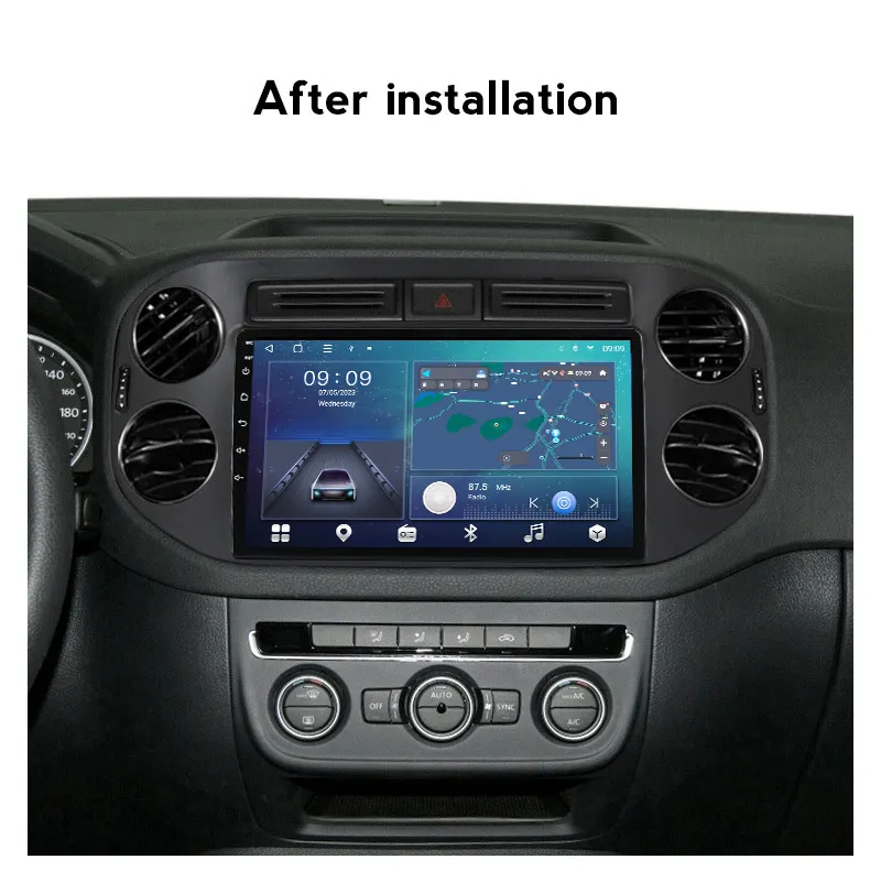 Navigatie Tiguan (2010-2015) cu Android 12, 8GB RAM 128GB ROM, DSP, SIM 4G, Carplay si Android Auto, ecran 9 inch [13]