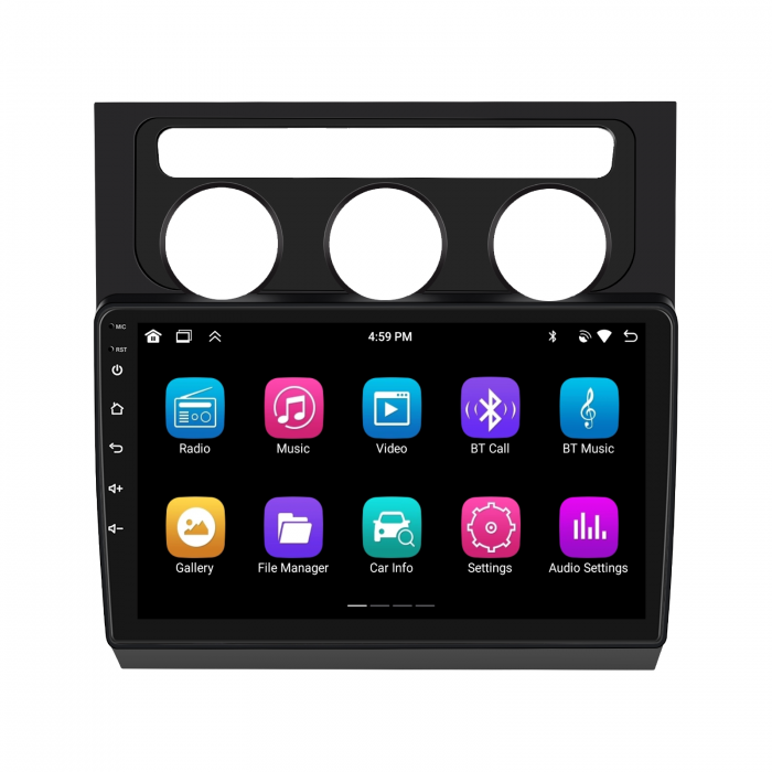 Navigatie Touran 1 (2003-2010) cu Android 12, 2GB 32GB, CarPlay si Android Auto, DSP, ecran 10 inch Rama Neagra [8]