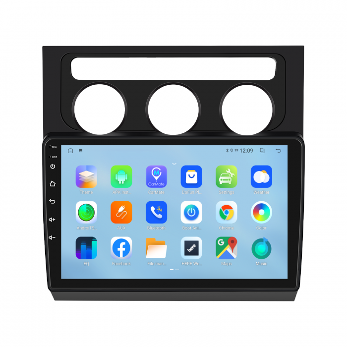 Navigatie Touran 1 (2003-2010) cu Android 12, 2GB 32GB, CarPlay si Android Auto, DSP, ecran 10 inch Rama Neagra [4]