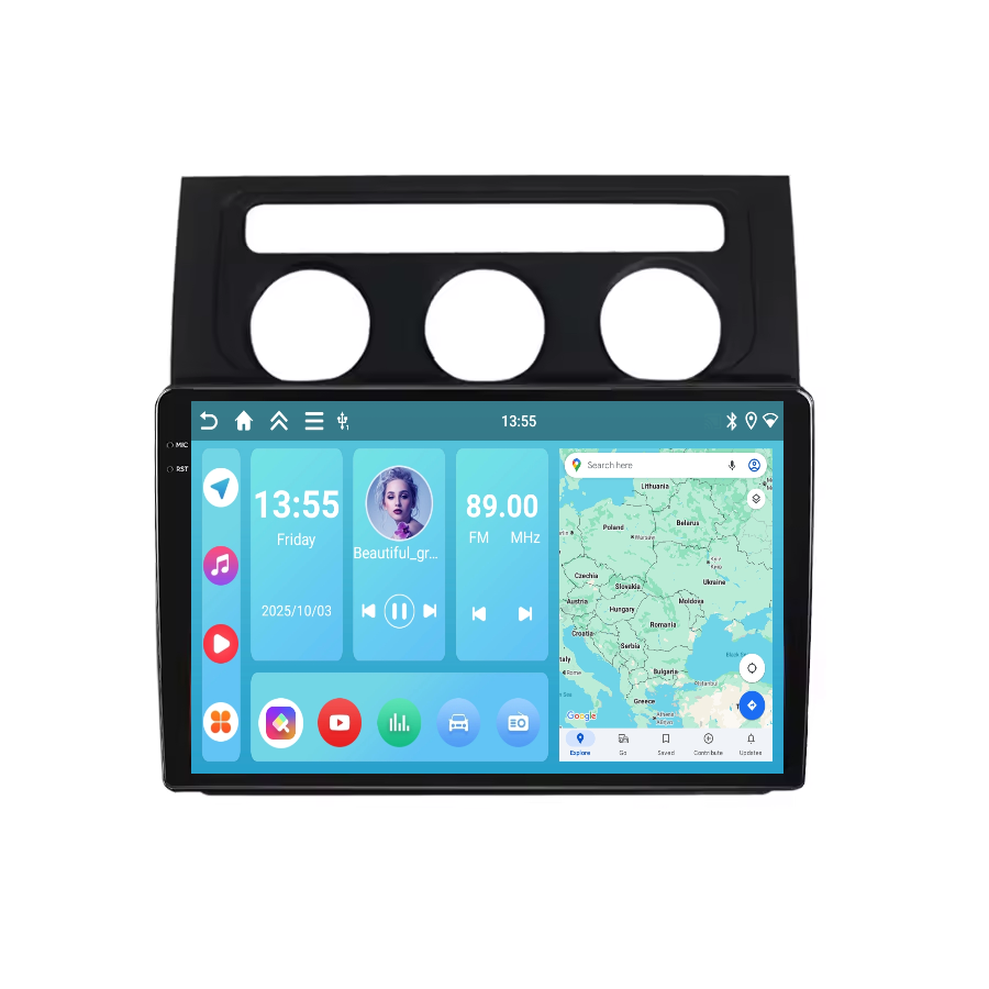 Navigatie Volkswagen Touran (2004-2008) Display INCELL, Android 15, 4GB 128GB, DSP, CarPlay si Android Auto ecran 10 Inch [1]