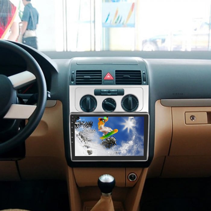 Navigatie Touran 1 (2003-2010) cu Android 12 4GB RAM 64GB ROM, SIM 4G, DSP, CarPlay si Android Auto Wi-fi, Youtube, Waze, ecran HD 10.1 Inch [2]