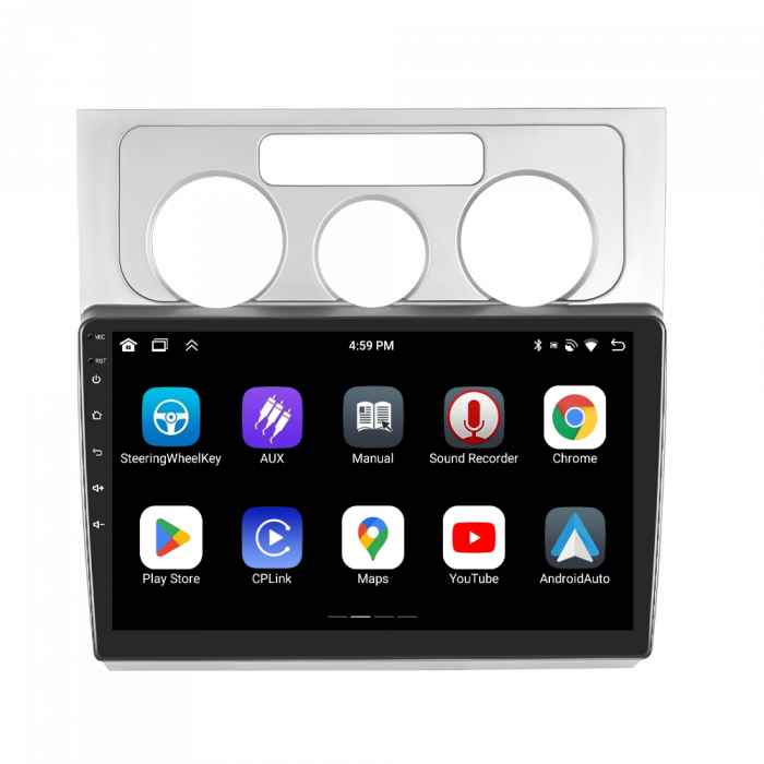 Navigatie Touran 1 (2003-2010) cu Android 12, 8GB RAM 128GB ROM, SLOT SIM 4G, DSP, CarPlay si Android Auto Wi-fi, Youtube, Waze, ecran HD 10.1 Inch [14]