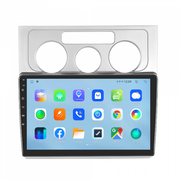 Navigatie Touran 1 (2003-2010) cu Android 12 4GB RAM 64GB ROM, SIM 4G, DSP, CarPlay si Android Auto Wi-fi, Youtube, Waze, ecran HD 10.1 Inch [5]