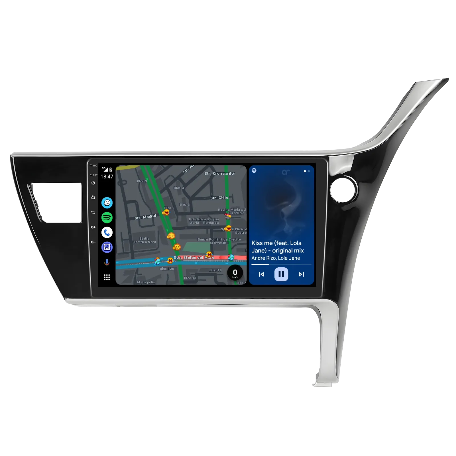 Navigatie Toyota Corolla (2017-2018), Android 13, 4GB RAM 64GB, SLOT SIM 4G, DSP, Carplay si Android auto, ecran 9 inch [5]