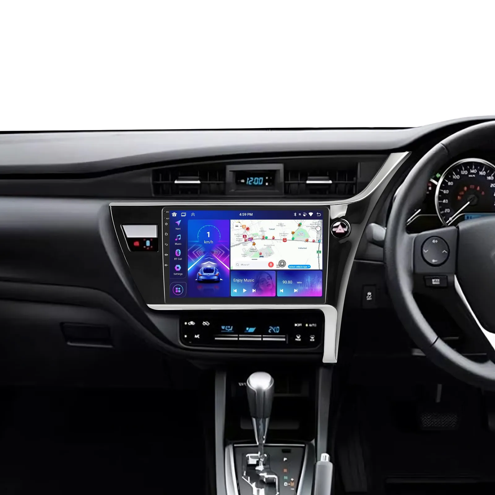 Navigatie Toyota Corolla (2017-2018), Android 13, 4GB RAM 64GB, SLOT SIM 4G, DSP, Carplay si Android auto, ecran 9 inch [4]