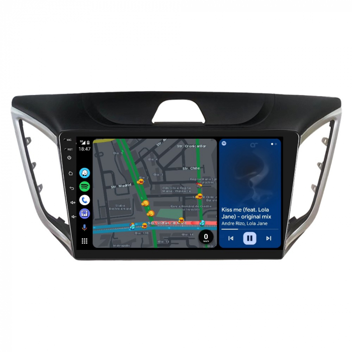 Navigatie Hyundai IX25 (2015-2018) , Android 12, 2GB RAM 32GB, DSP, Carplay si Android auto, ecran 10.1 inch [9]