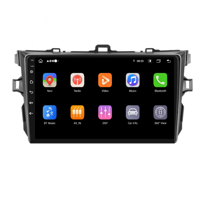 Navigatie Toyota Corolla (2009-2013), 2GB RAM 32GB Android,Carplay si Android auto, dedicata, ecran 9 inch [2]