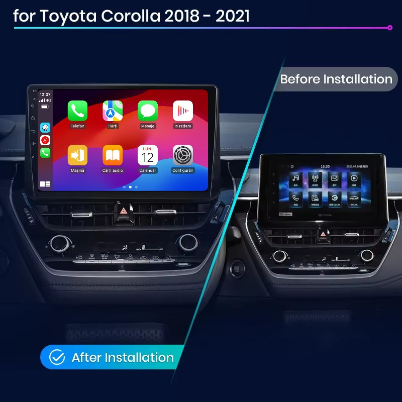 Navigatie Toyota Corolla (2018-2021) cu Android, 2GB RAM 32GB ROM, DSP, ecran 10.1 Inch,Carplay si Android Auto [2]