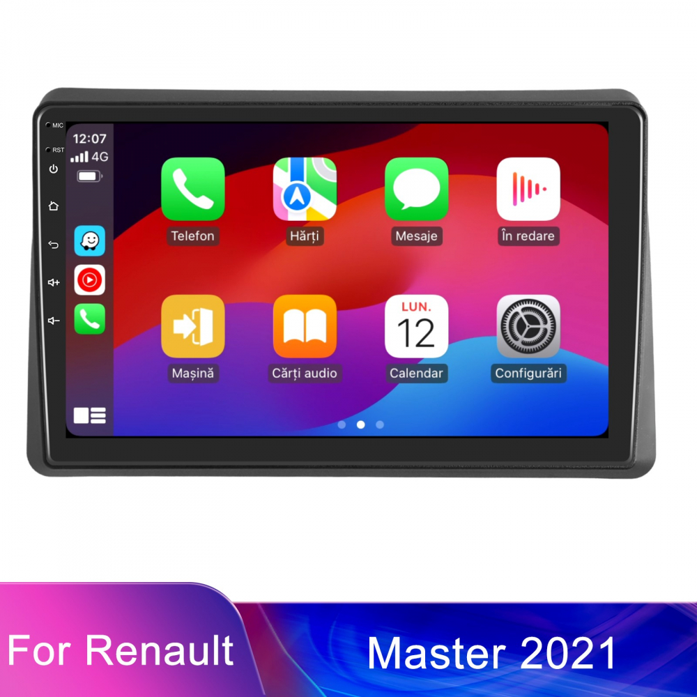 Navigatie Renault Master (2021-2023) cu Android, 8GB RAM 128GB ROM, cu SLOT SIM 4G, DSP, ecran 10.1 Inch,Carplay si Android Auto [8]
