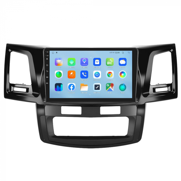 Navigatie Toyota Hilux (2005-2014), cu Android 12, 8GB RAM 128GB ROM, DSP, SIM 4G, CarPlay si Android Auto Wi-fi, Youtube, Waze, ecran HD 9 Inch [8]
