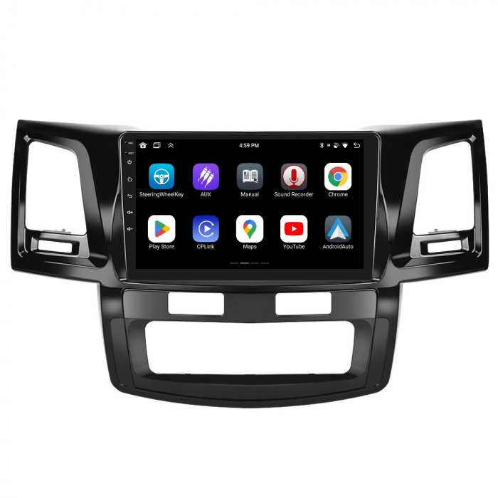 Navigatie Toyota Hilux (2005-2014), cu Android 12, 8GB RAM 128GB ROM, DSP, SIM 4G, CarPlay si Android Auto Wi-fi, Youtube, Waze, ecran HD 9 Inch [7]