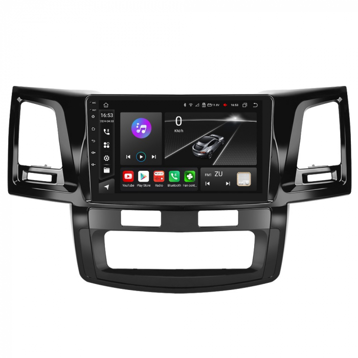 Navigatie Toyota Hilux (2005-2014), cu Android 12, 8GB RAM 128GB ROM, DSP, SIM 4G, CarPlay si Android Auto Wi-fi, Youtube, Waze, ecran HD 9 Inch [9]