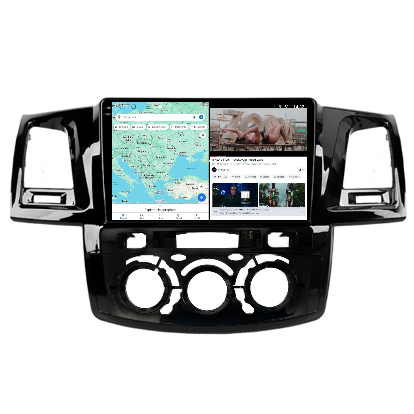 Navigatie Toyota Hilux (2008-2014), OCTA-CORE, 4GB RAM 64 GB ROM, Android 14, ecran 2K QLED 2000 X 1200 PX, 9.5 inch [5]