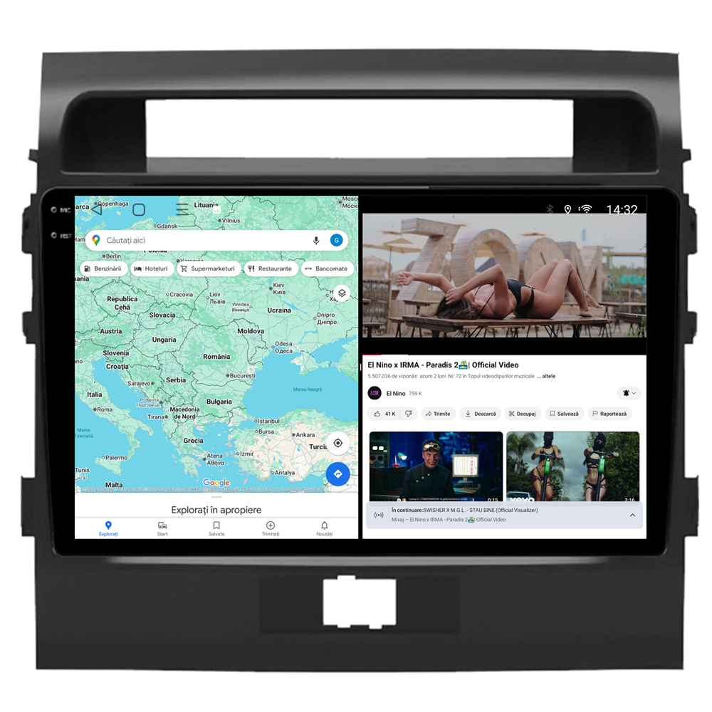Navigație Android dedicată 2K QLED Octa-Core UIS8581A cu SIM 4G, CarPlay și Android Auto [5]