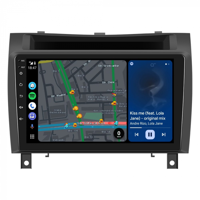Navigatie Mercedes-Benz SLK (2004-2010), Android 12, 8GB RAM 128GB, SLOT SIM 4G, DSP, Carplay si Android auto, ecran 9 inch [7]