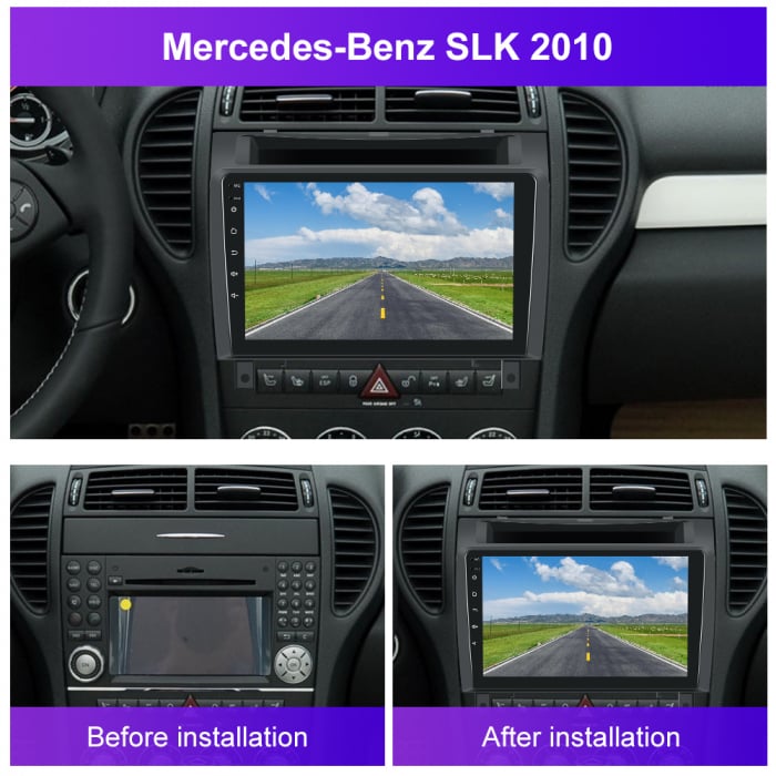 Navigatie Mercedes-Benz SLK (2004-2010), Android 12, 8GB RAM 128GB, SLOT SIM 4G, DSP, Carplay si Android auto, ecran 9 inch [6]