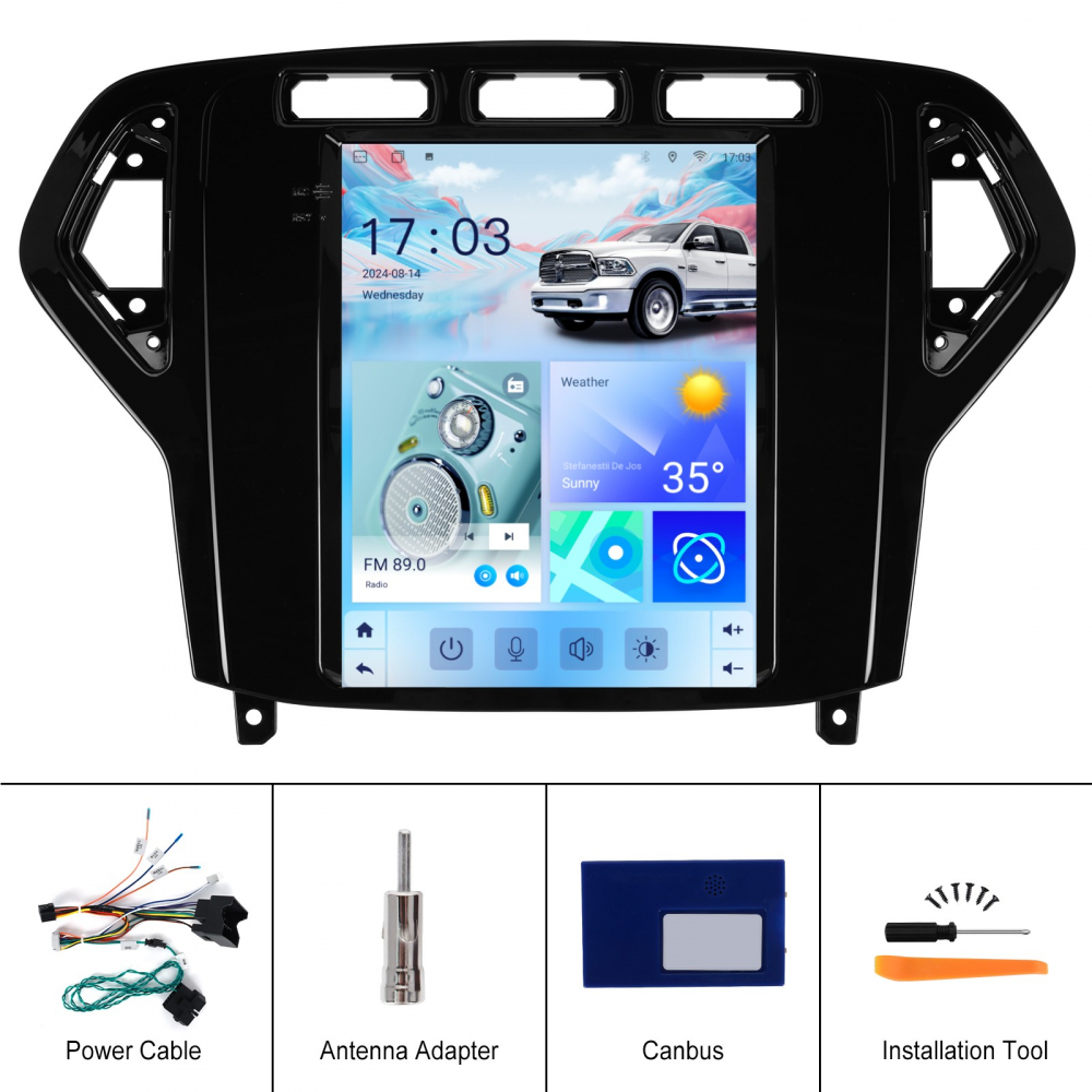 Navigatie Ford Mondeo (2007-2010) Tip Tesla, Android 12, 2GB RAM 32GB, DSP, CarPlay si Android Auto, ecran 9,7 inch [11]
