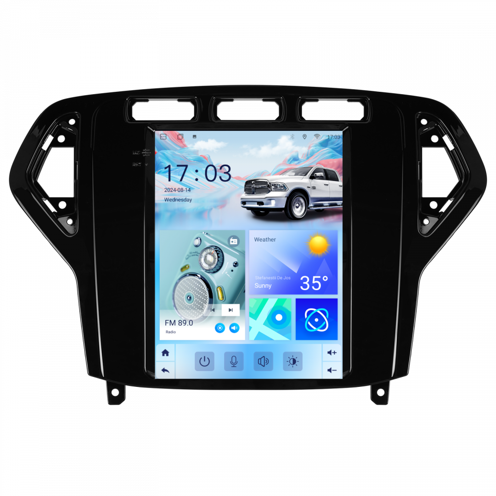 Navigatie Ford Mondeo (2007-2010) Tip Tesla, Android 12, 2GB RAM 32GB, DSP, CarPlay si Android Auto, ecran 9,7 inch [1]