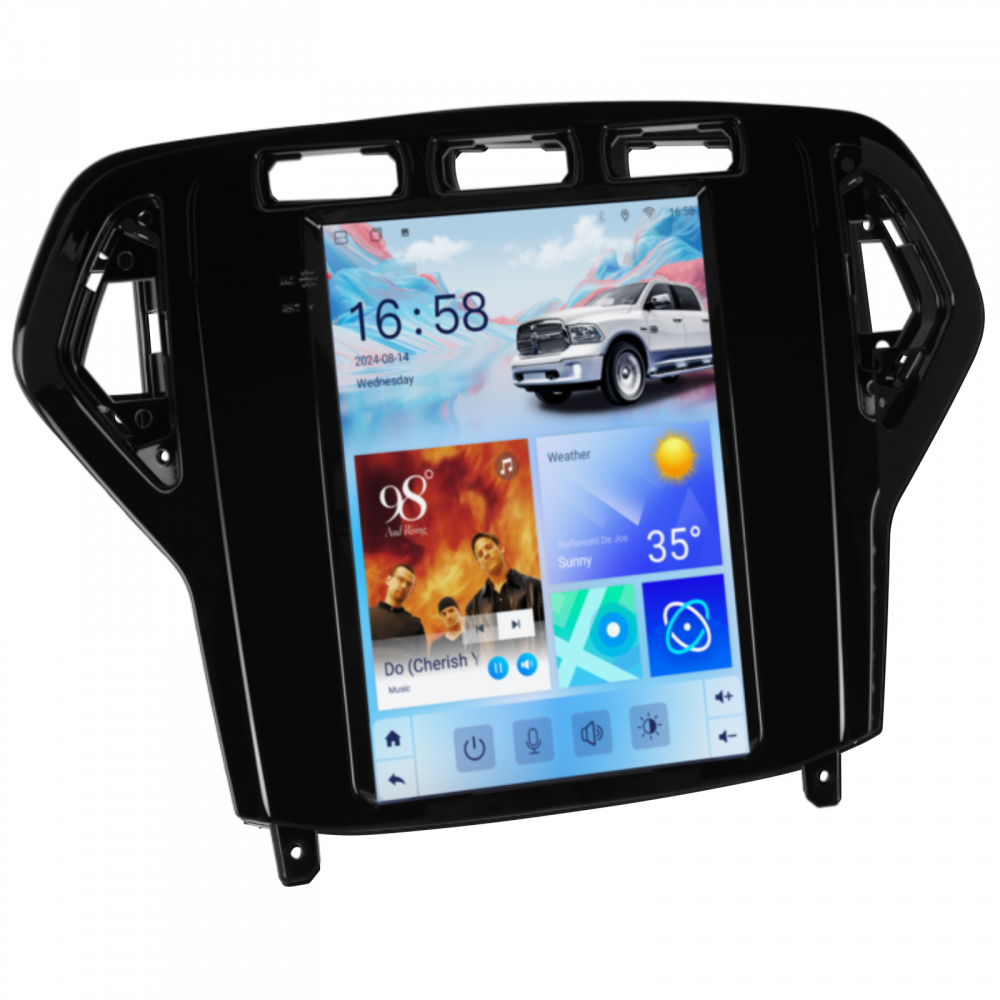 Navigatie Ford Mondeo (2007-2010) Tip Tesla, Android 12, 2GB RAM 32GB, DSP, CarPlay si Android Auto, ecran 9,7 inch [5]
