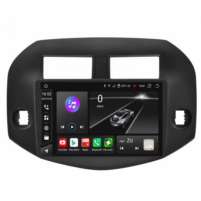 Navigatie Toyota RAV 4 III (2005-2013), Android 12, 8GB RAM 128GB, SLOT SIM 4G, DSP, Carplay si Android auto, ecran 9 inch [4]