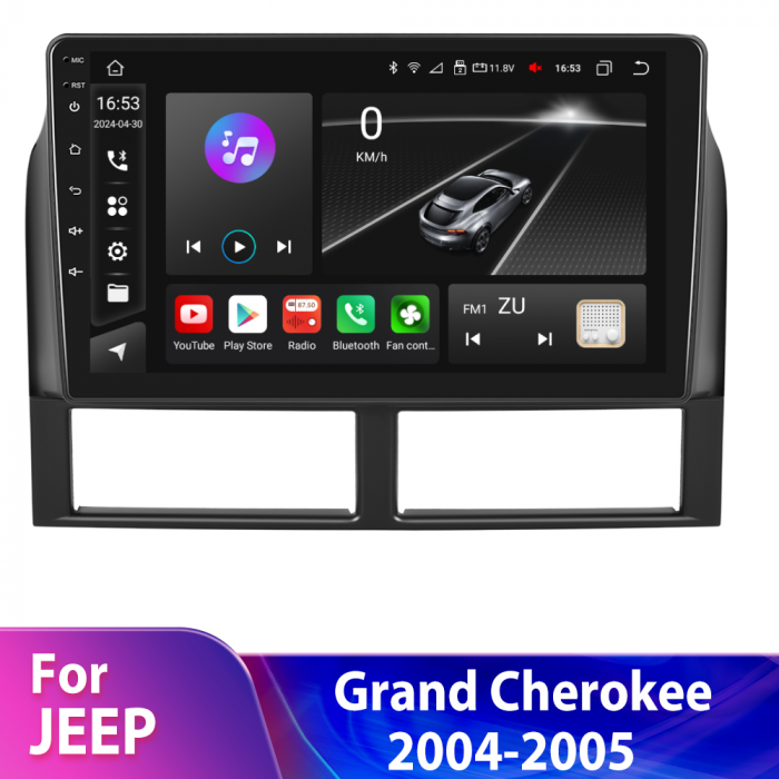 Navigatie Jeep Gran Cherokee (1998-2005), Android 12, 2GB RAM 32GB, DSP, Carplay si Android auto, ecran 9 inch [3]