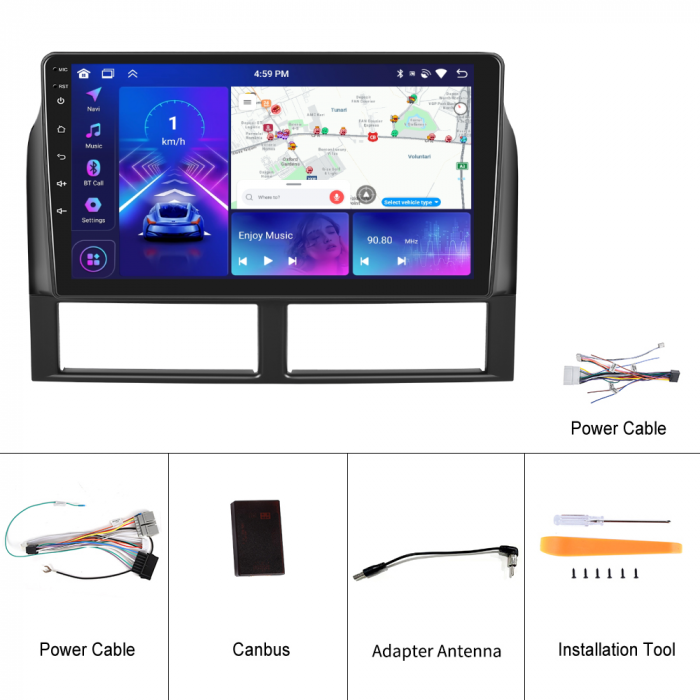 Navigatie Jeep Gran Cherokee (1998-2005), Android 12, 2GB RAM 32GB, DSP, Carplay si Android auto, ecran 9 inch [7]