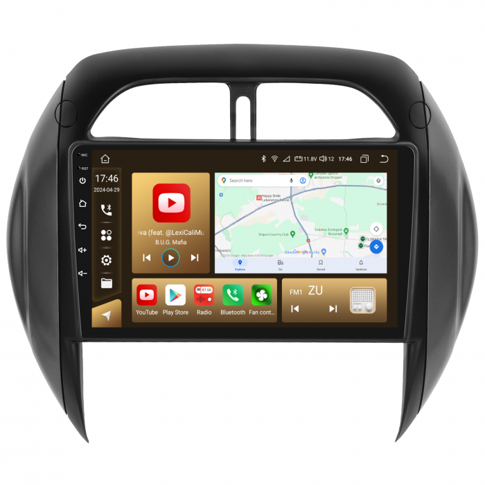 Navigatie Toyota RAV4 (2003-2005), Android 12, 8GB RAM 128GB, SLOT SIM 4G, DSP, Carplay si Android auto, ecran 9 inch [7]