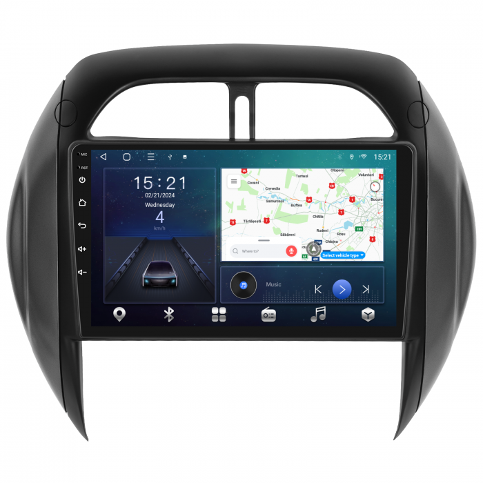 Navigatie Toyota RAV4 (2003-2005), Android 12, 4GB RAM 64GB, SLOT SIM 4G, DSP, Carplay si Android auto, ecran 9 inch [3]