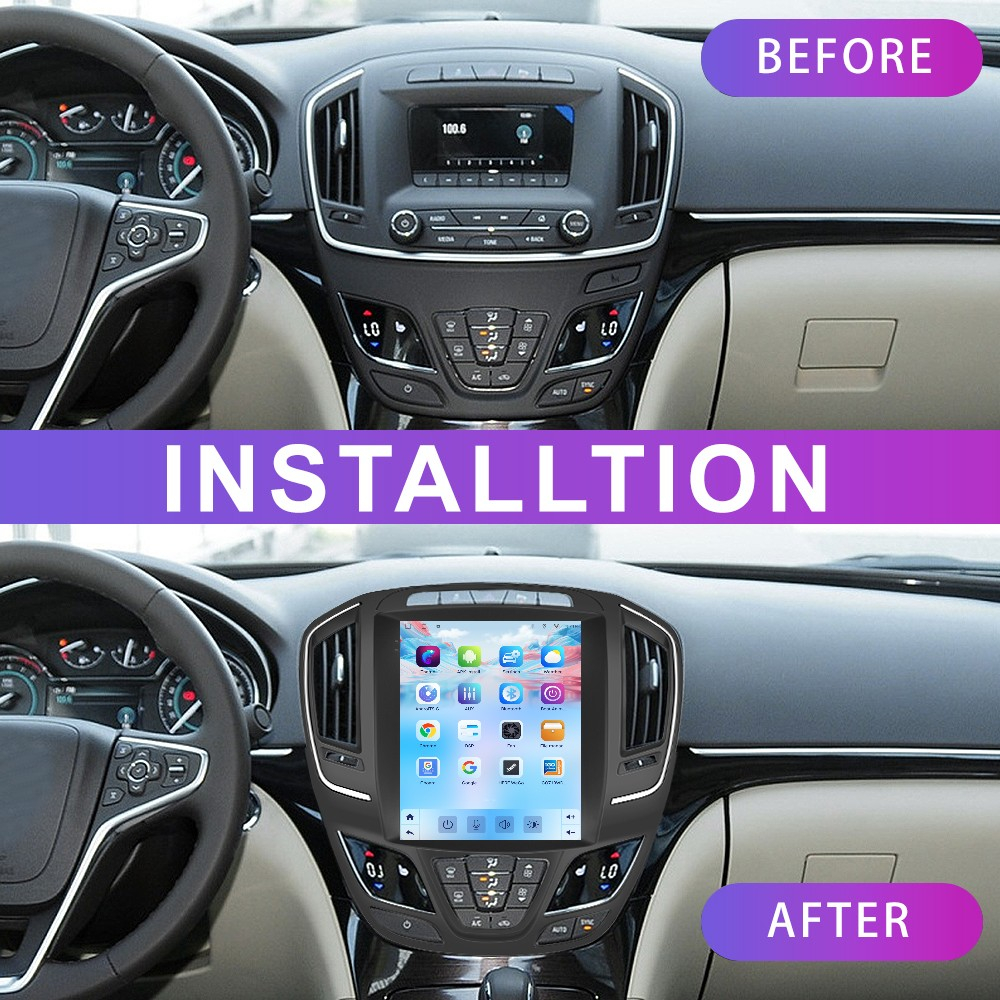 Navigatie Opel Insignia (2013-2017)  Tip Tesla, Android 12, 2GB RAM 32GB, DSP, CarPlay si Android Auto, ecran 9,7 inch [2]