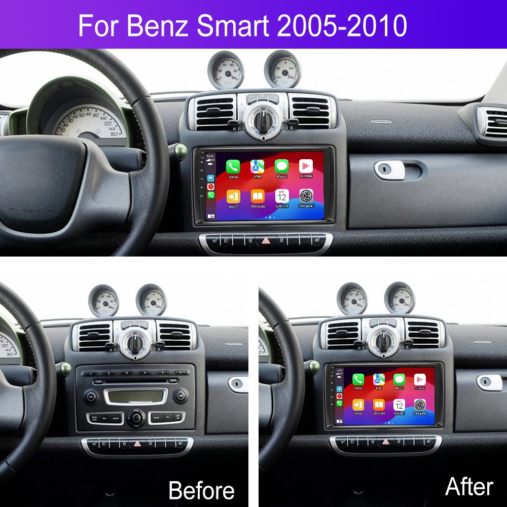 Navigatie Mercedes Benz Smart (2005-2010) cu Android, 2GB RAM 32GB ROM, DSP, ecran 9 Inch, Carplay si Android Auto [4]